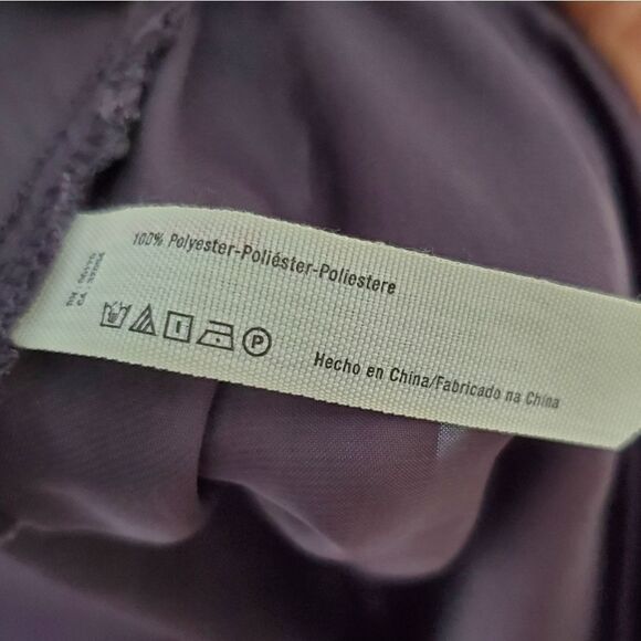 Free People Purple Satin Simply Sensual Maxi Length High Slit Slip Dress Size S - Picture 5 of 7